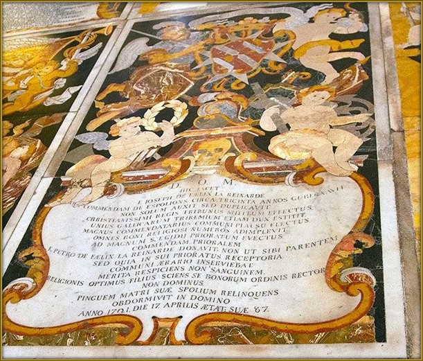 Tombe du Chevalier Félix de la Reynarde à Malte
